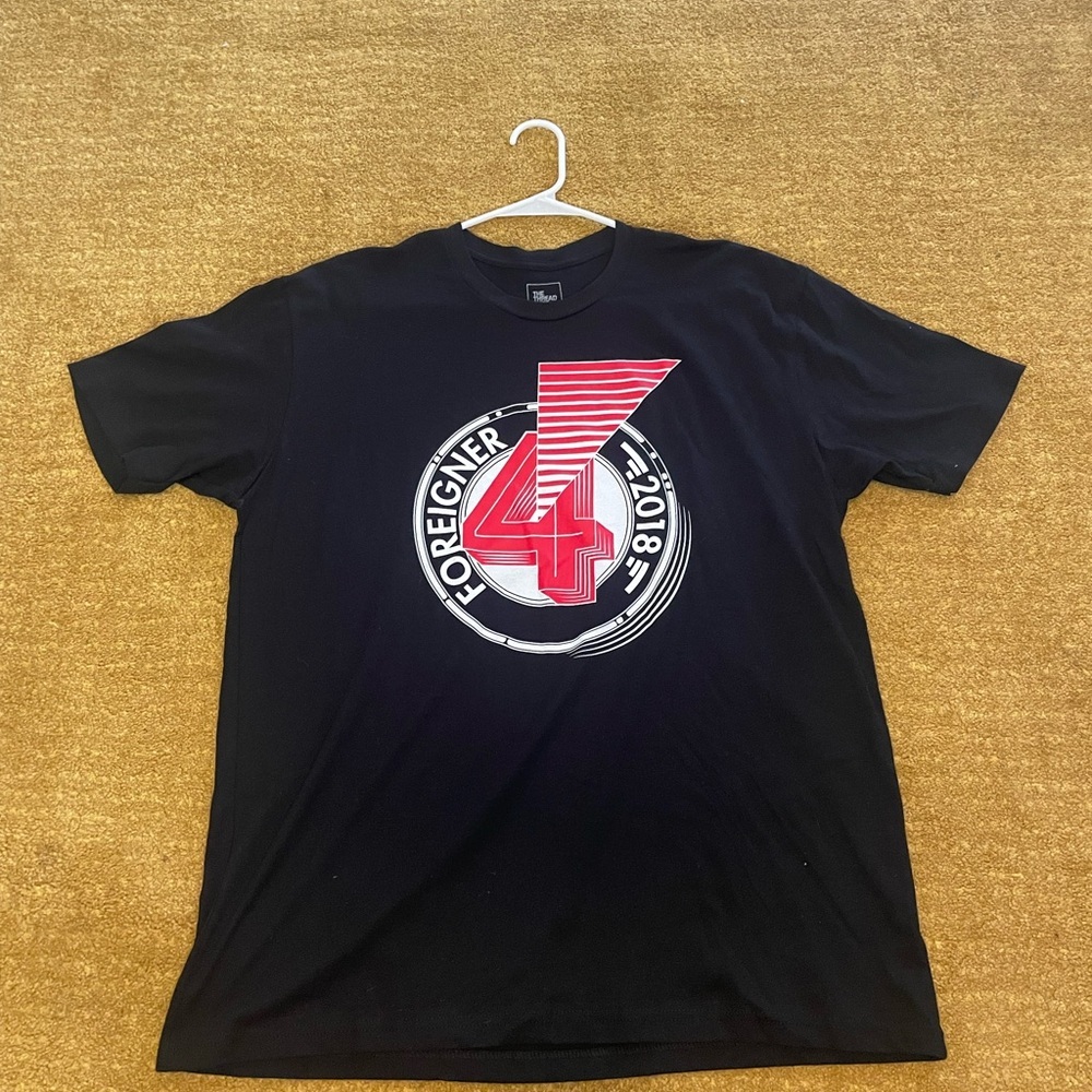 Foreigner 4 Tour Shirt 2018 The Thread Shop Men’s Size XL